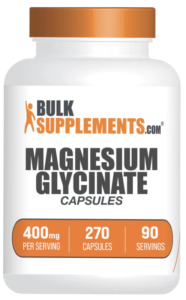 Magnesium glycinate is a highly bioavailable form of magnesium that can help relax muscles, reduce muscle cramps, and promote overall muscle function.